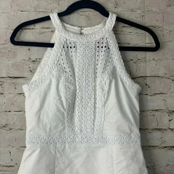 Lilly Pulitzer 00 Charlize Stretch Shift Dress Resort White Lined Halter Bridal - Picture 4 of 10